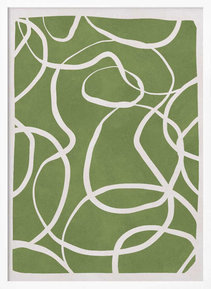 Flowing Green Lines