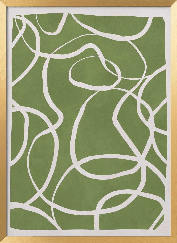 Flowing Green Lines