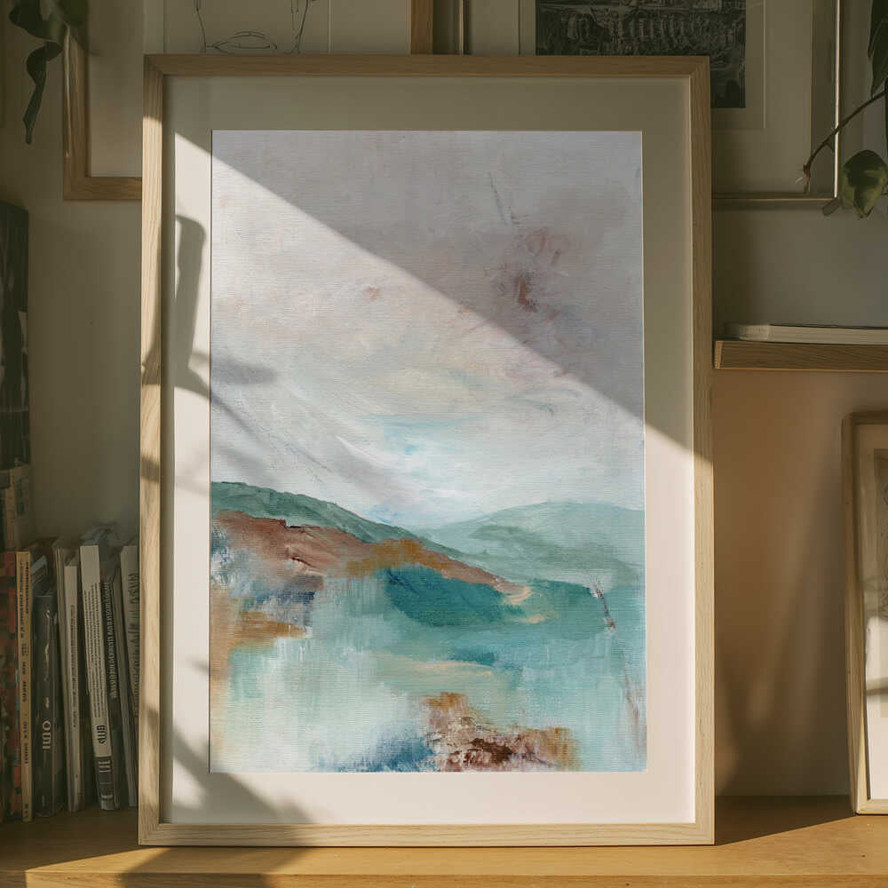 "Serene Abstract Landscape" by Nikita Jariwala — Landscape Wall Art