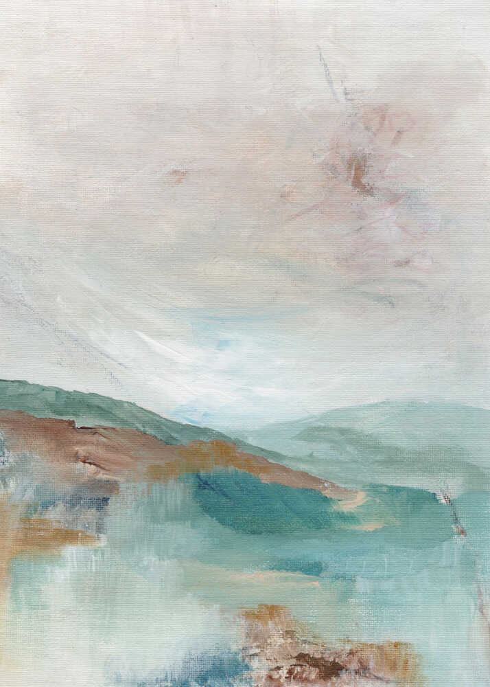 "Serene Abstract Landscape" by Nikita Jariwala — Landscape Wall Art