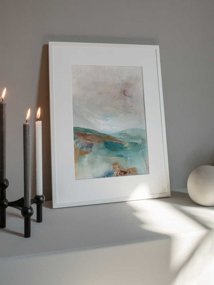 "Serene Abstract Landscape" by Nikita Jariwala — Landscape Wall Art