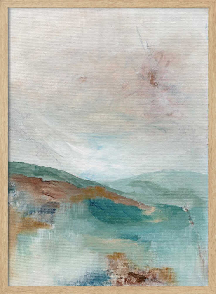 "Serene Abstract Landscape" by Nikita Jariwala — Landscape Wall Art