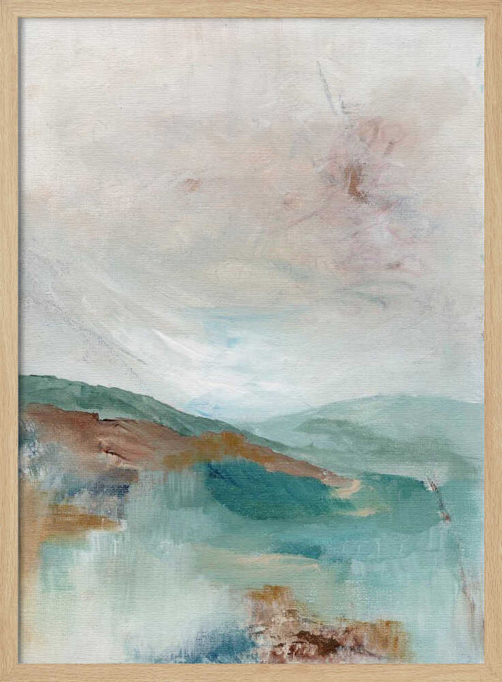"Serene Abstract Landscape" by Nikita Jariwala — Landscape Wall Art