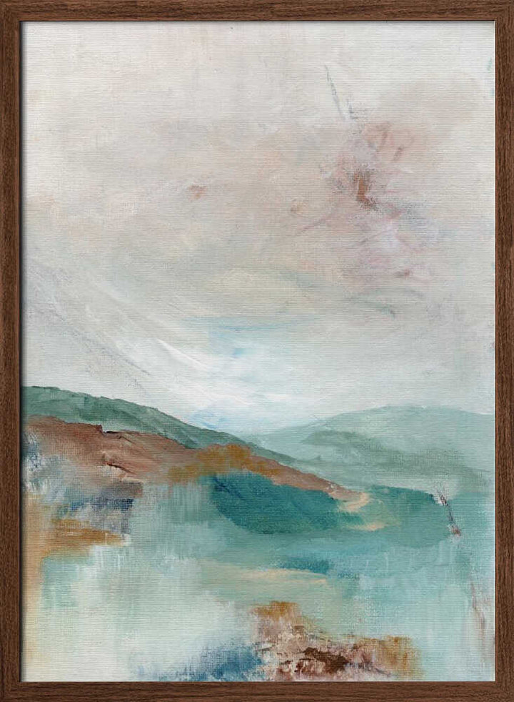 "Serene Abstract Landscape" by Nikita Jariwala — Landscape Wall Art