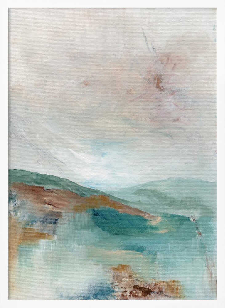 "Serene Abstract Landscape" by Nikita Jariwala — Landscape Wall Art