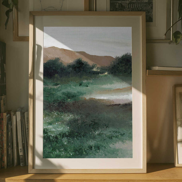 "Misty Mountain Landscape" by Nikita Jariwala — Landscape Wall Art