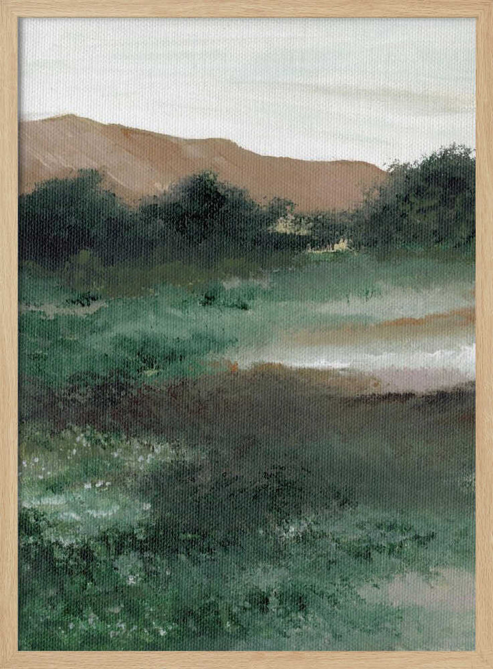 "Misty Mountain Landscape" by Nikita Jariwala — Landscape Wall Art