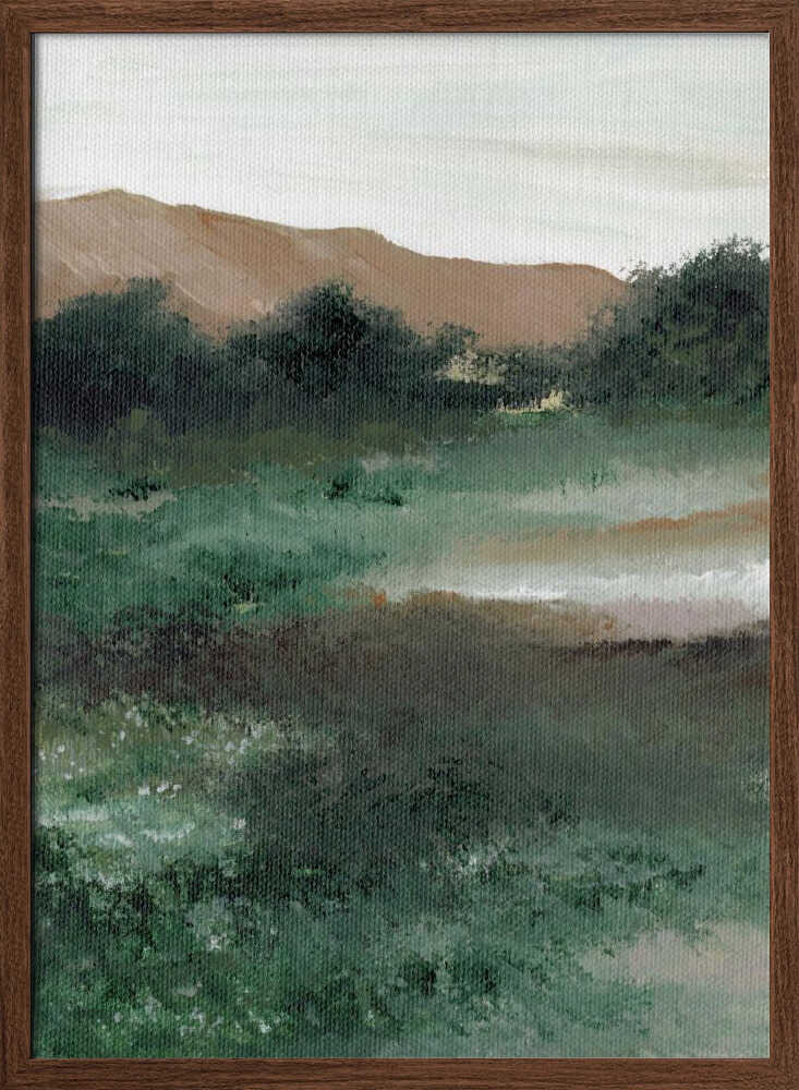 "Misty Mountain Landscape" by Nikita Jariwala — Landscape Wall Art