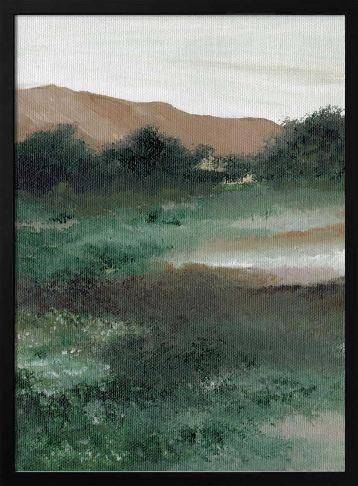 "Misty Mountain Landscape" by Nikita Jariwala — Landscape Wall Art