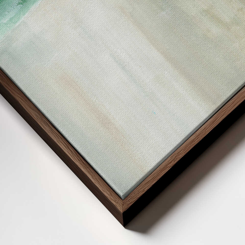 "Misty Coastal Abstract" by Nikita Jariwala — Coastal Wall Art