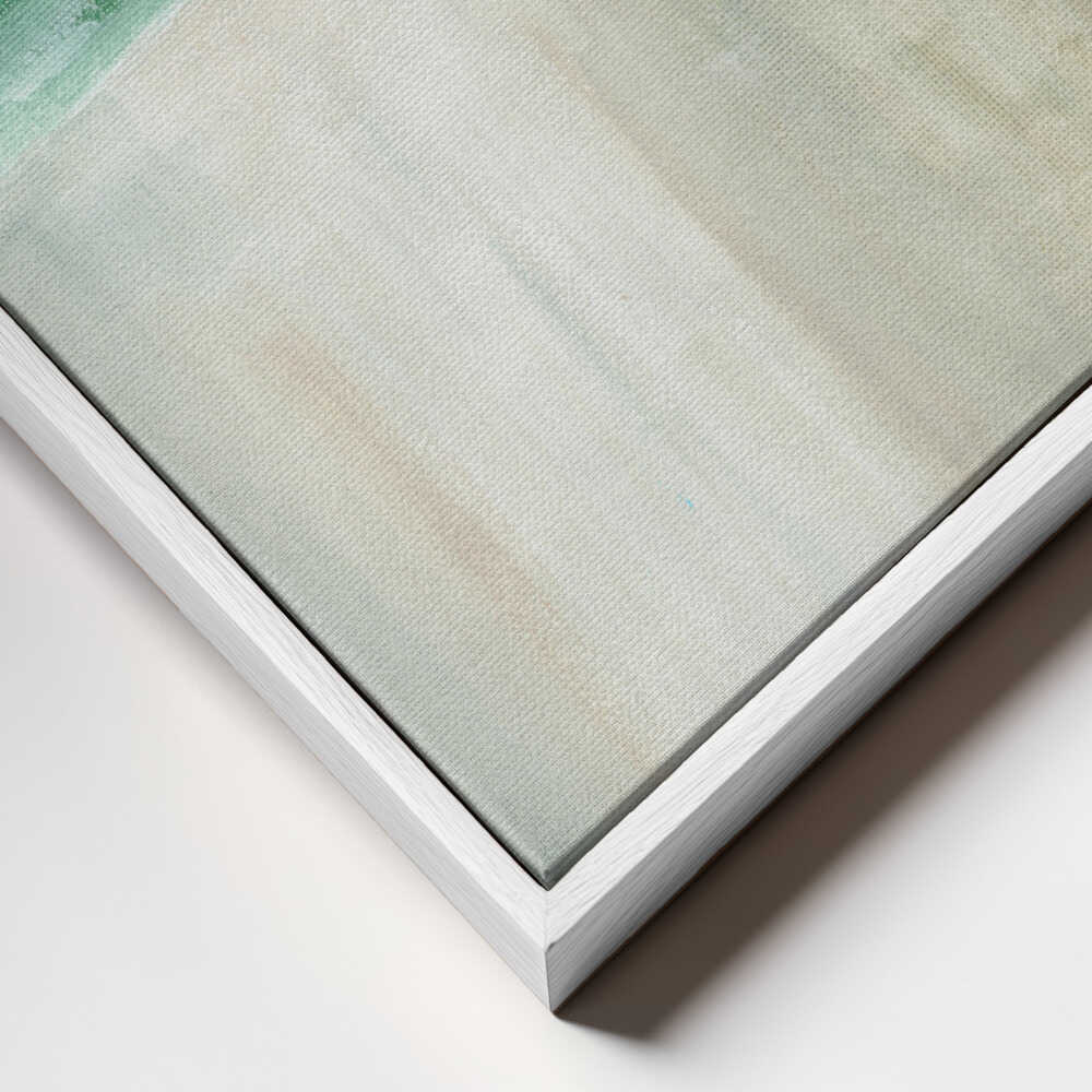 "Misty Coastal Abstract" by Nikita Jariwala — Coastal Wall Art