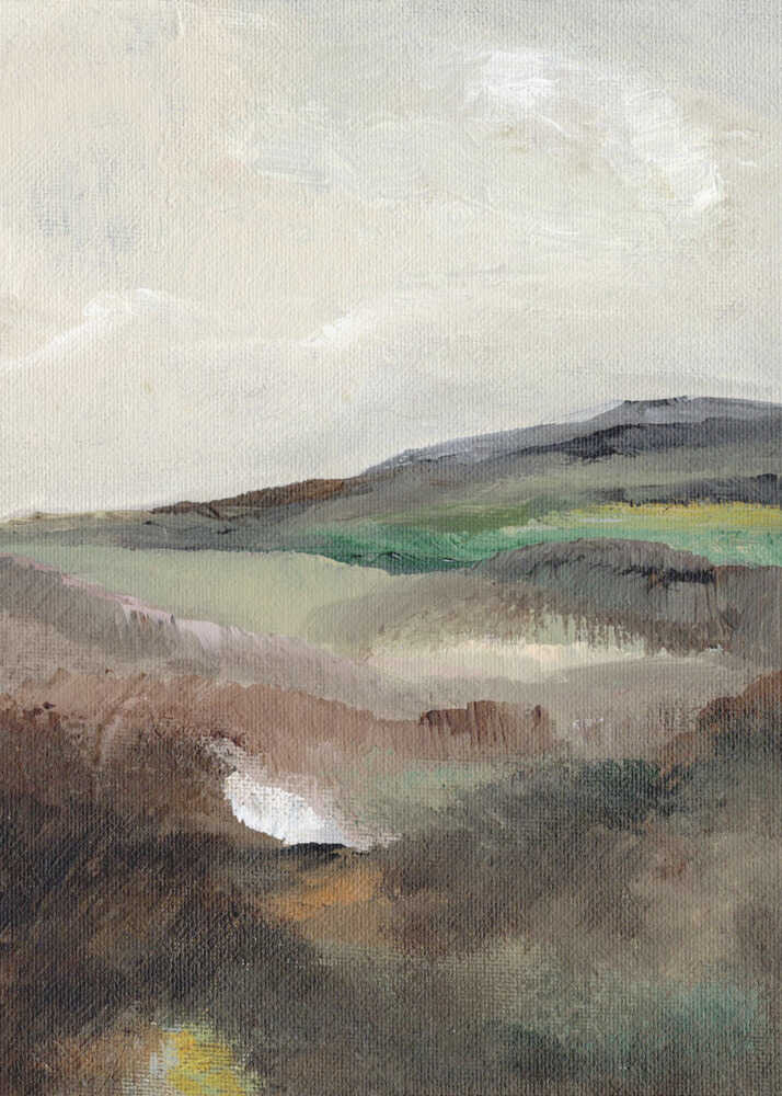 "Muted Rolling Hills" by Nikita Jariwala — Landscape Wall Art