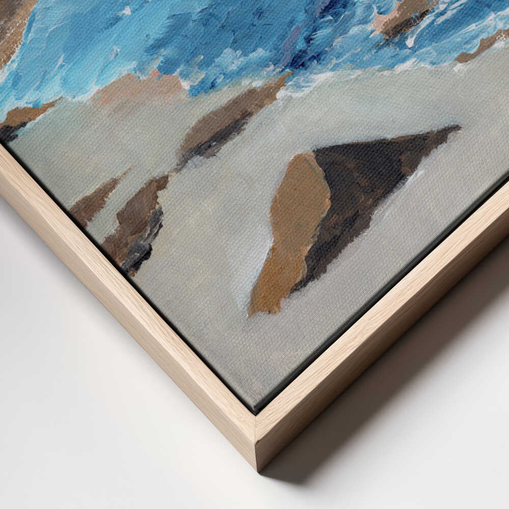 "Rocky Coastal Waters" by Nikita Jariwala — Coastal Wall Art
