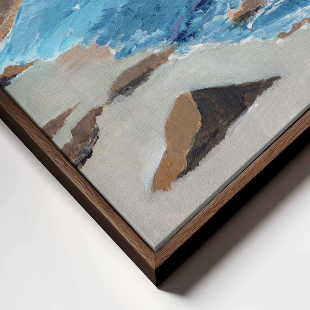 "Rocky Coastal Waters" by Nikita Jariwala — Coastal Wall Art