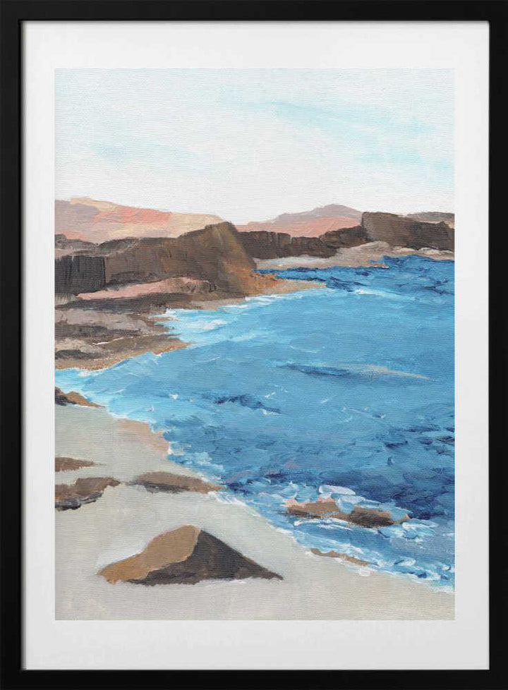 "Rocky Coastal Waters" by Nikita Jariwala — Coastal Wall Art