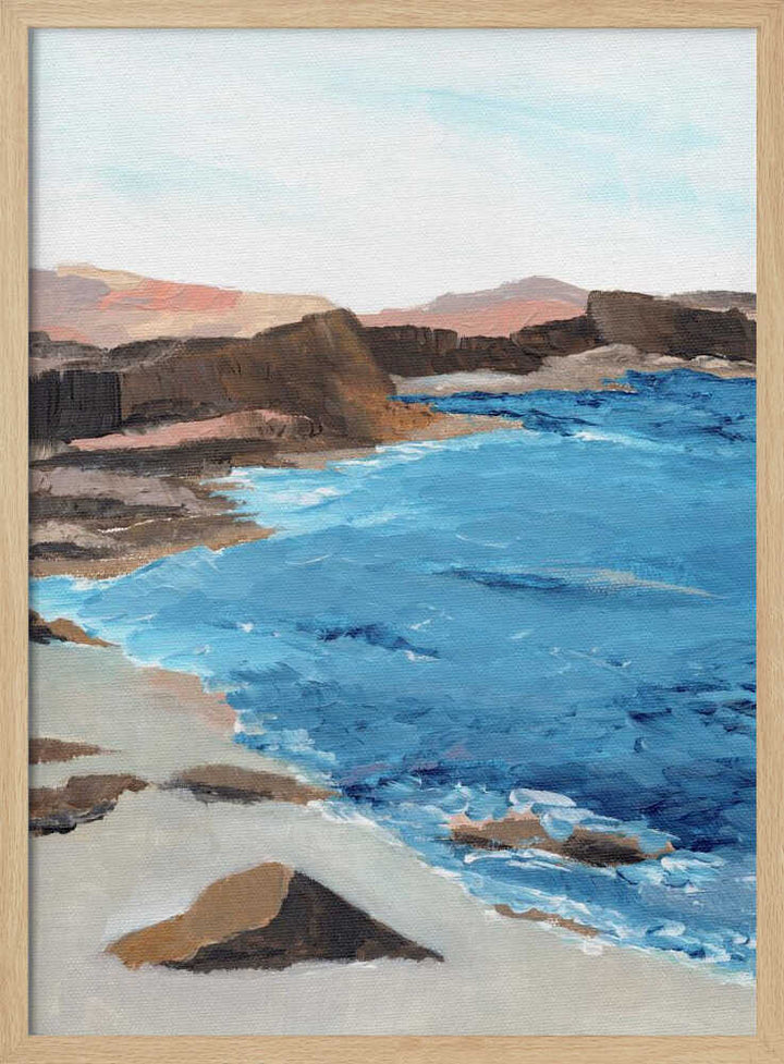 "Rocky Coastal Waters" by Nikita Jariwala — Coastal Wall Art