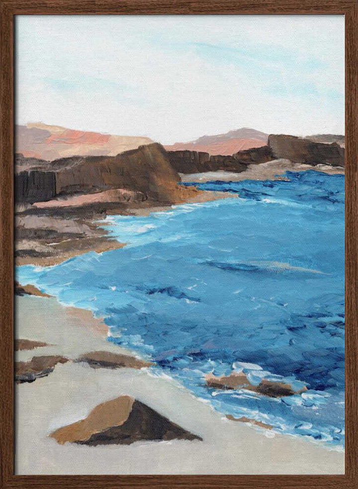 "Rocky Coastal Waters" by Nikita Jariwala — Coastal Wall Art