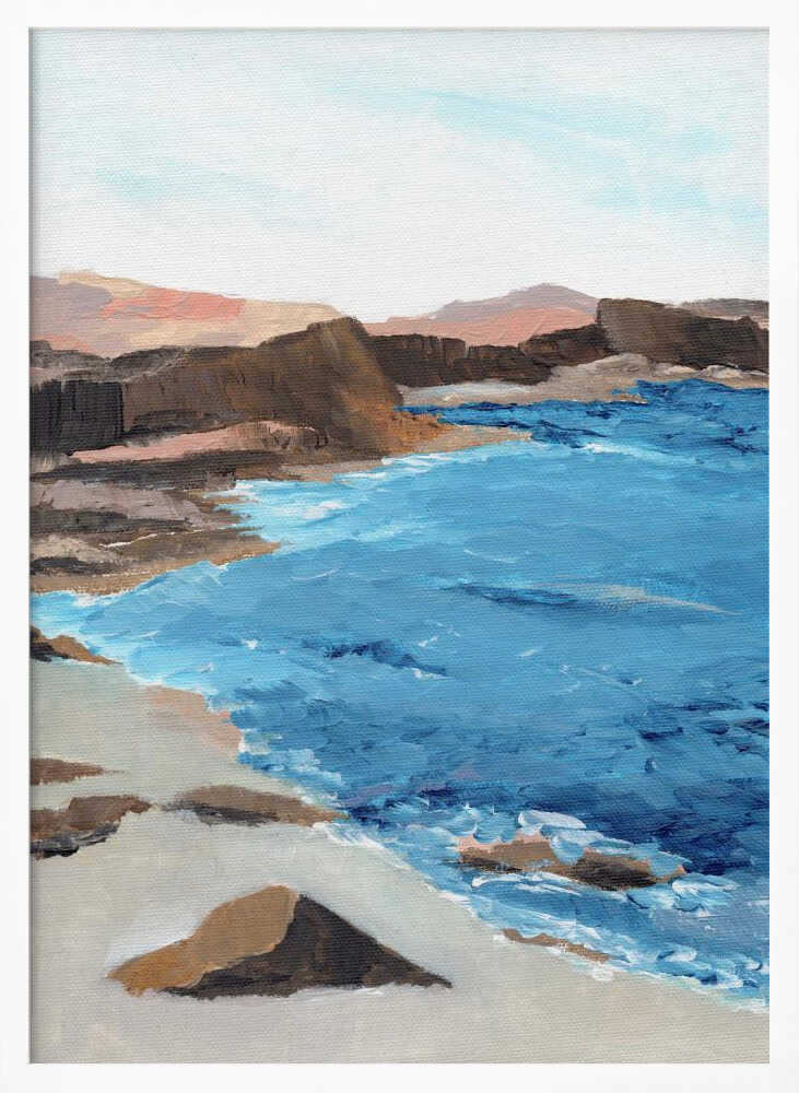 "Rocky Coastal Waters" by Nikita Jariwala — Coastal Wall Art