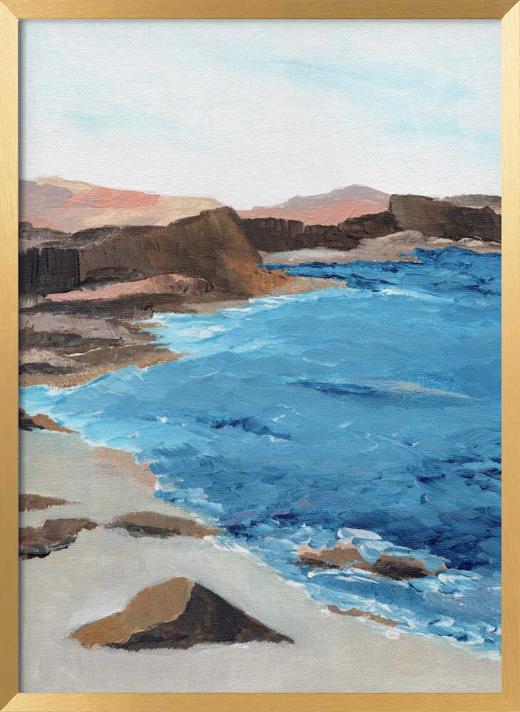 "Rocky Coastal Waters" by Nikita Jariwala — Coastal Wall Art