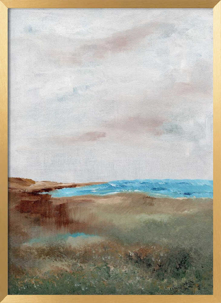 "Serene Beach Landscape" by Nikita Jariwala — Coastal Wall Art