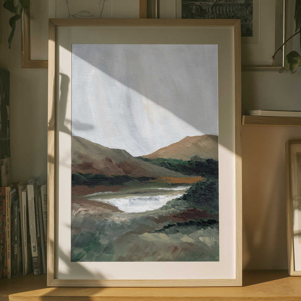 "Serene Mountain Lake No. 2" by Nikita Jariwala — Landscape Wall Art