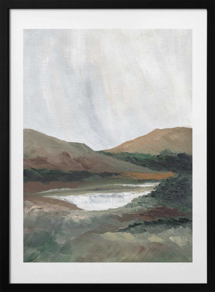 "Serene Mountain Lake No. 2" by Nikita Jariwala — Landscape Wall Art