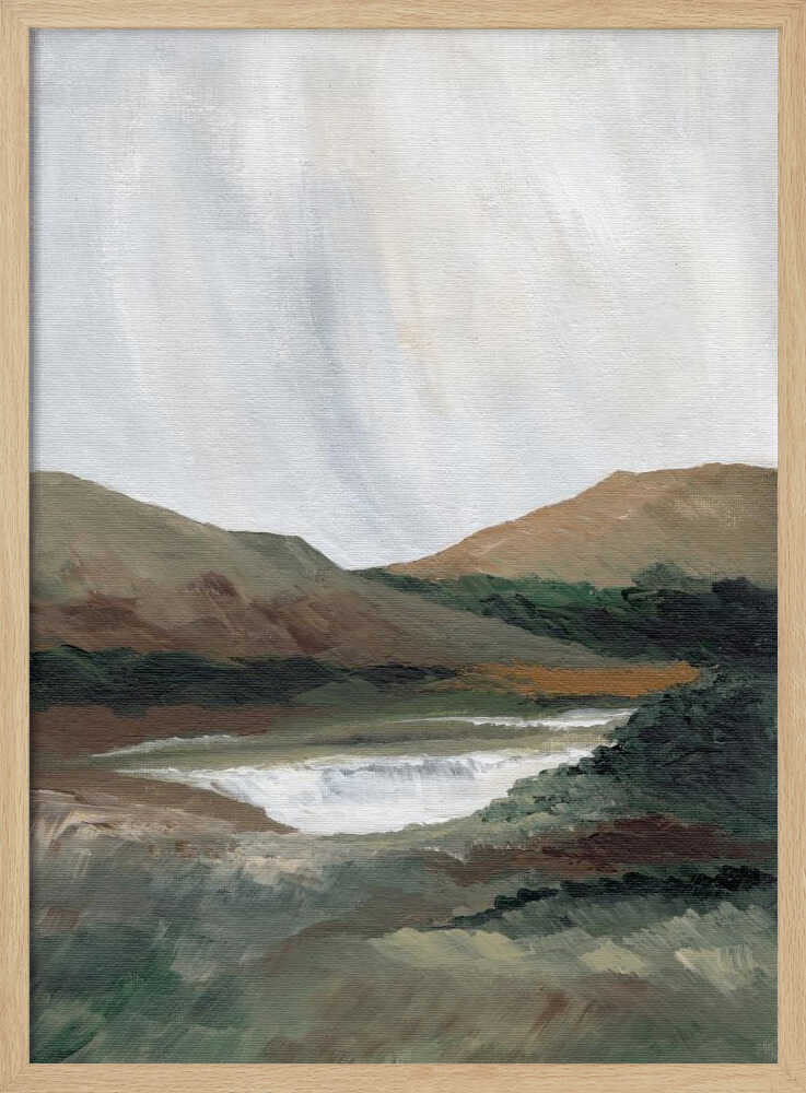 "Serene Mountain Lake No. 2" by Nikita Jariwala — Landscape Wall Art