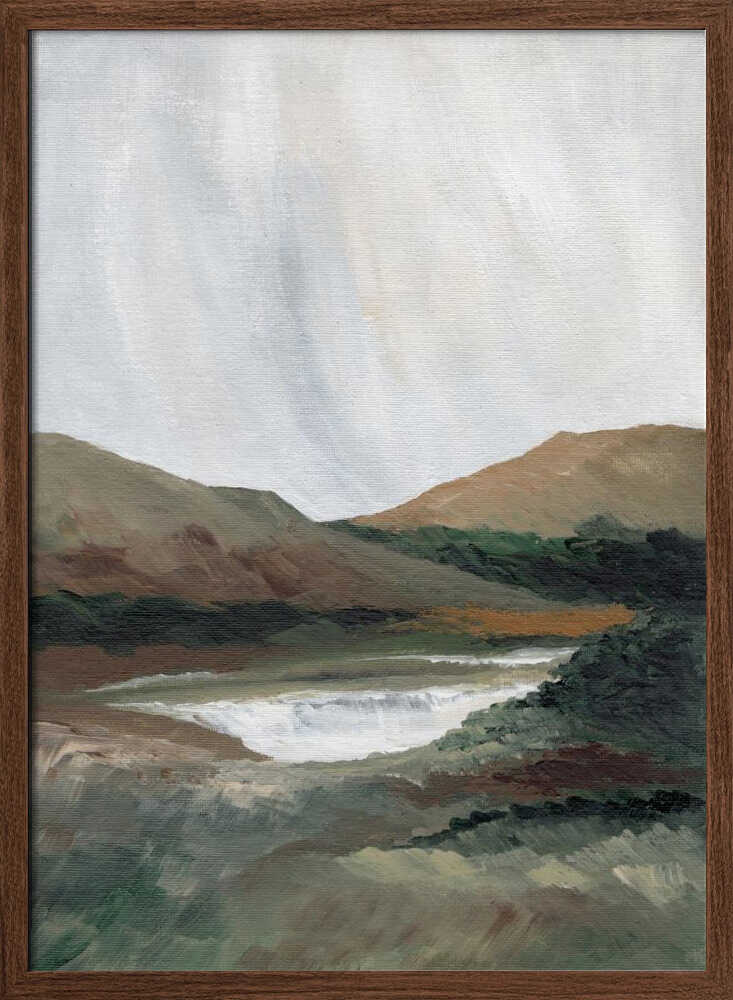 "Serene Mountain Lake No. 2" by Nikita Jariwala — Landscape Wall Art
