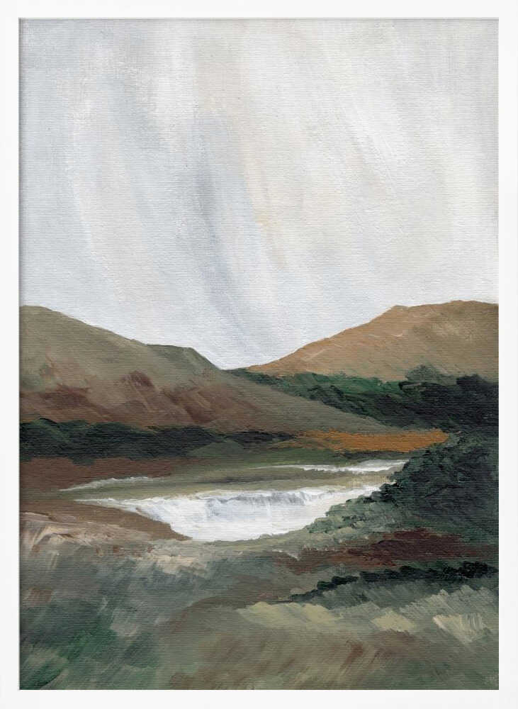 "Serene Mountain Lake No. 2" by Nikita Jariwala — Landscape Wall Art