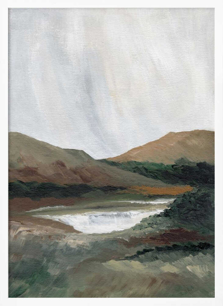 "Serene Mountain Lake No. 2" by Nikita Jariwala — Landscape Wall Art