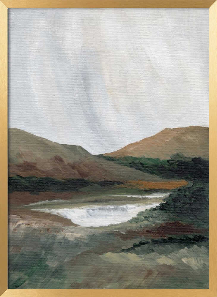 "Serene Mountain Lake No. 2" by Nikita Jariwala — Landscape Wall Art