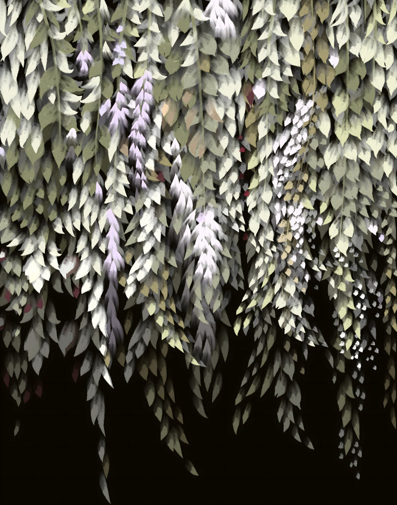 "Lush Wisteria Cascades" by Josie George — Botanical Wall Art