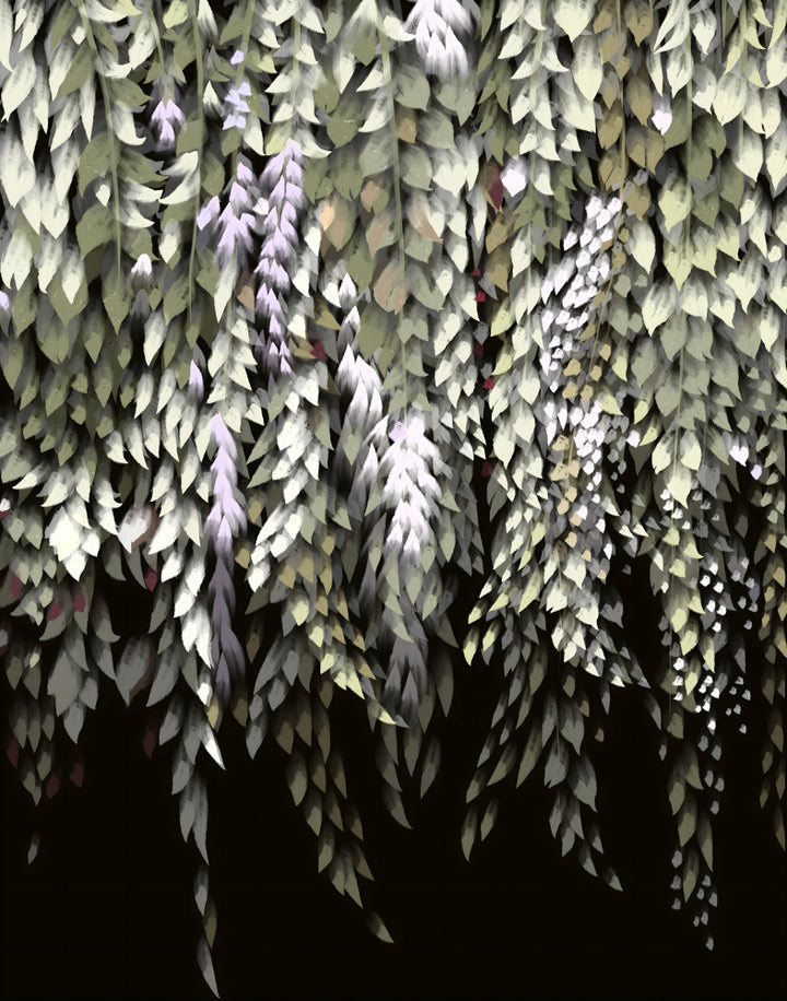 "Lush Wisteria Cascades" by Josie George — Botanical Wall Art