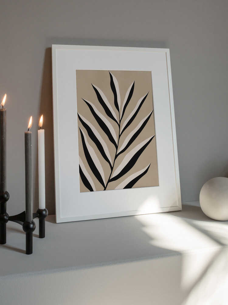 Minimalist Palm Leaf