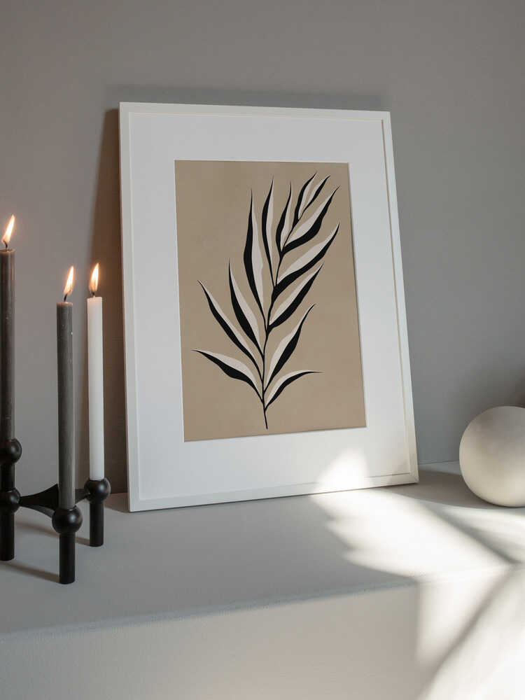 Abstract Palm Leaf
