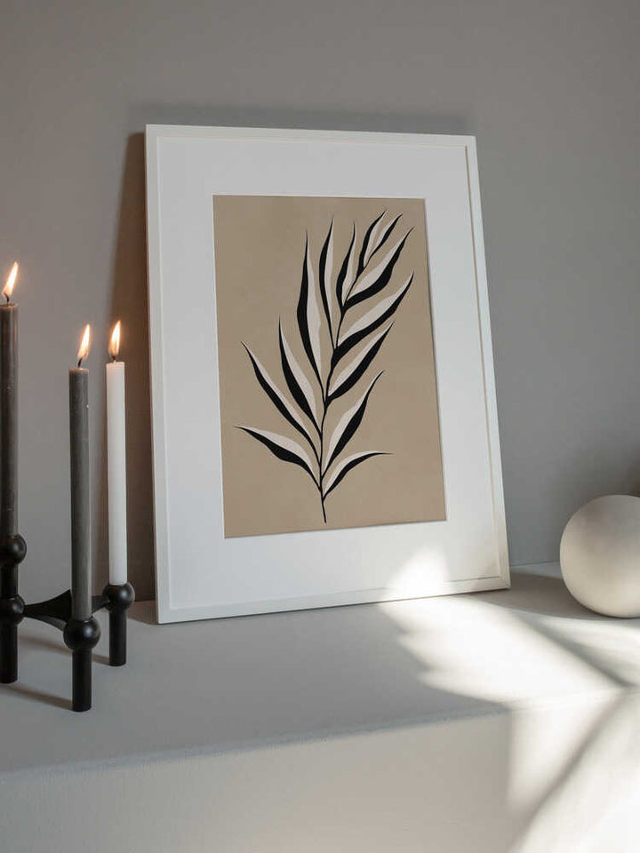 Abstract Palm Leaf
