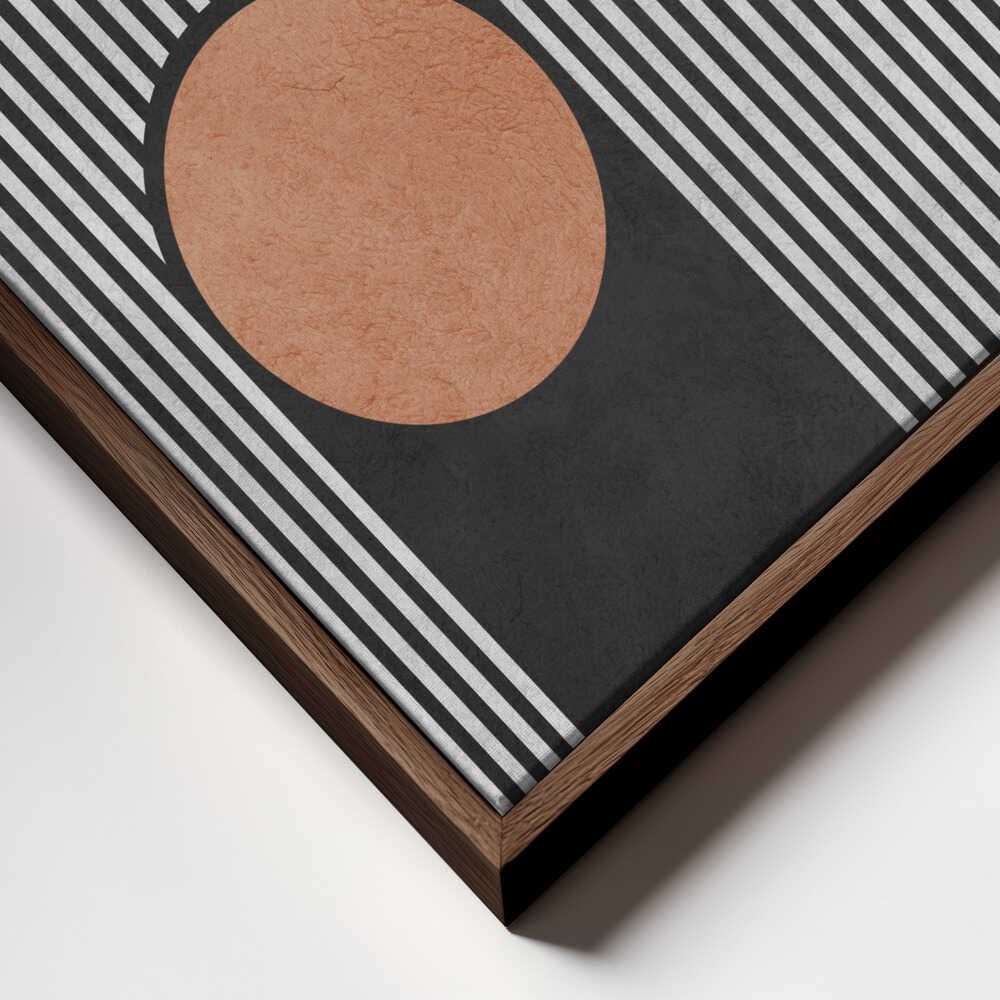 Bold Stripes Orange Circles