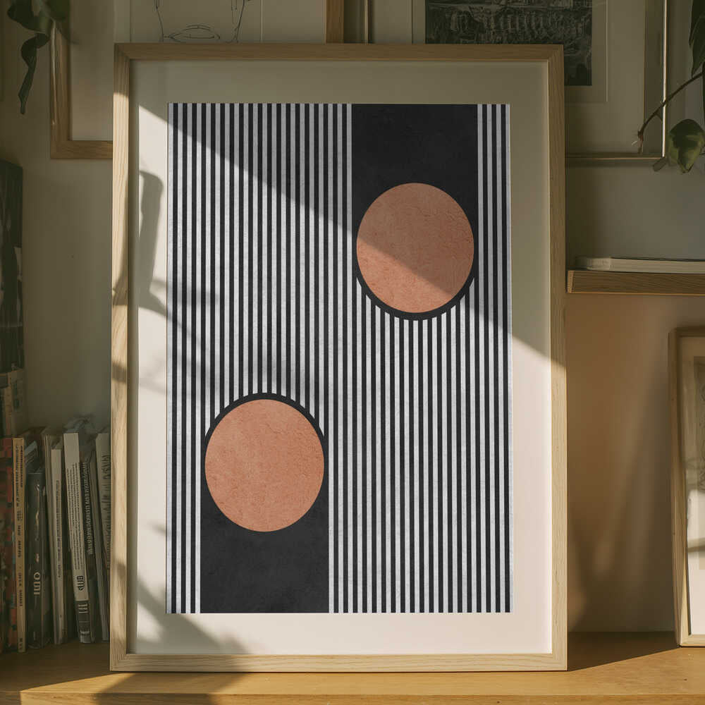 Bold Stripes Orange Circles