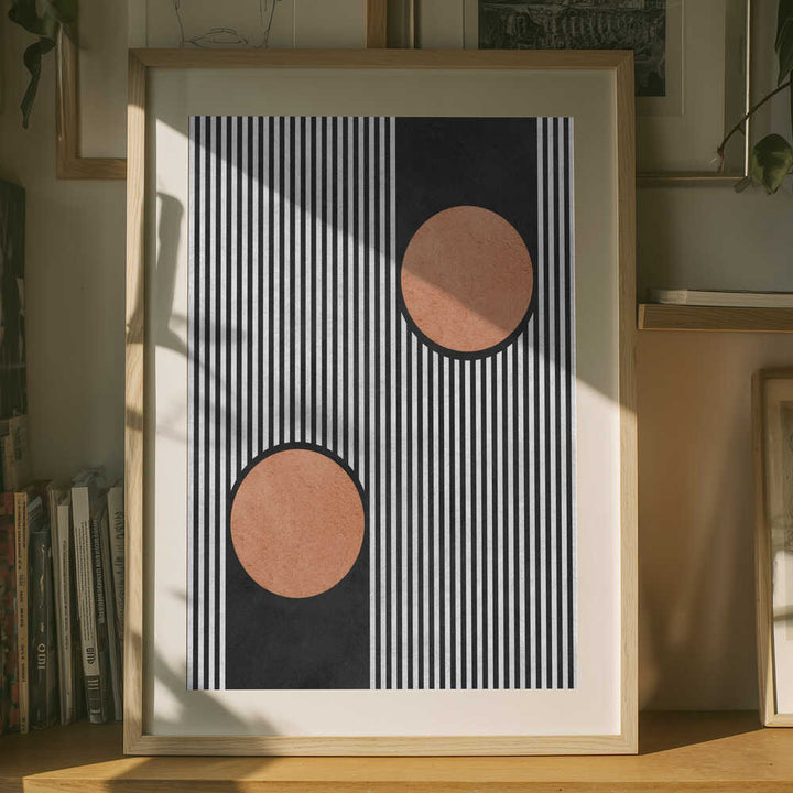 Bold Stripes Orange Circles