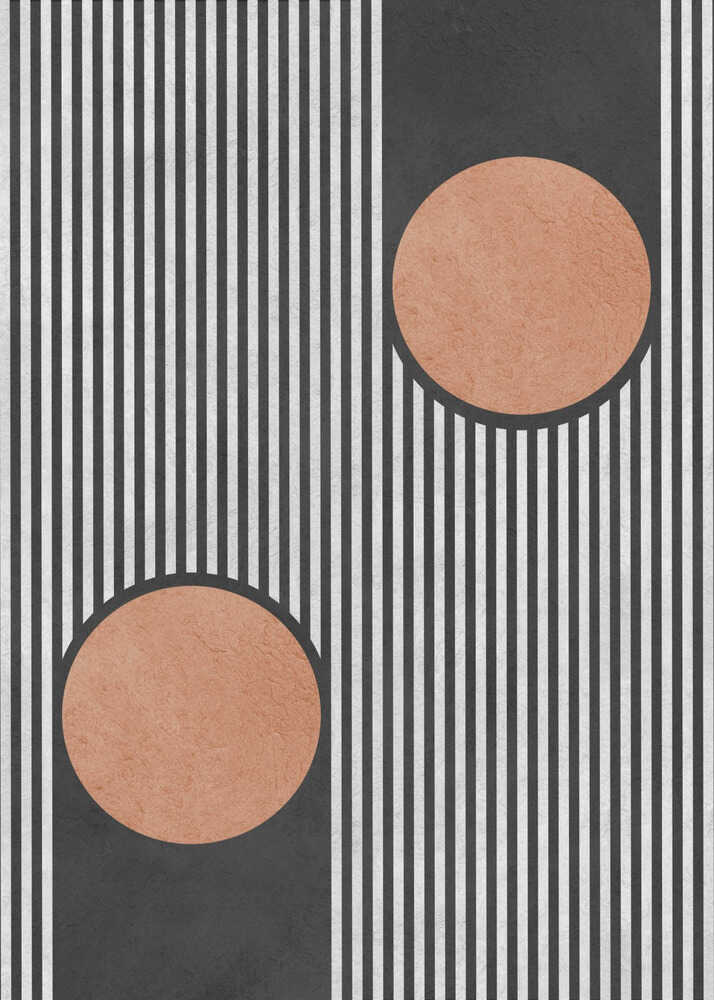 Bold Stripes Orange Circles