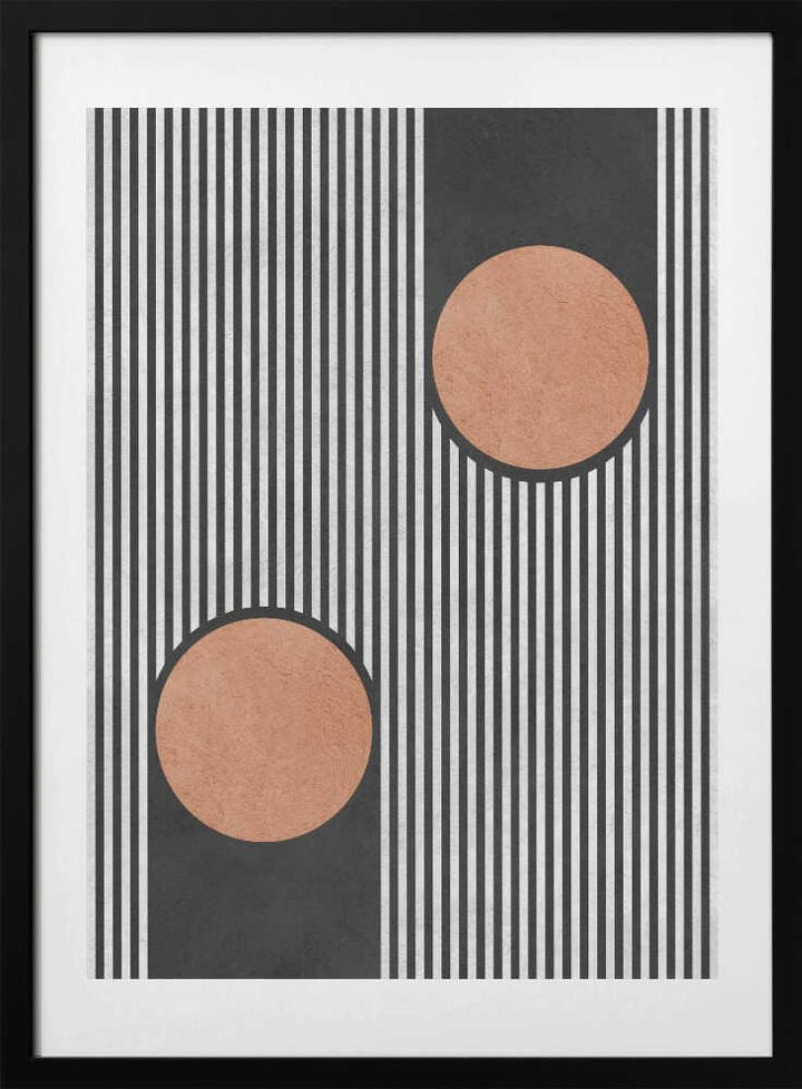 Bold Stripes Orange Circles