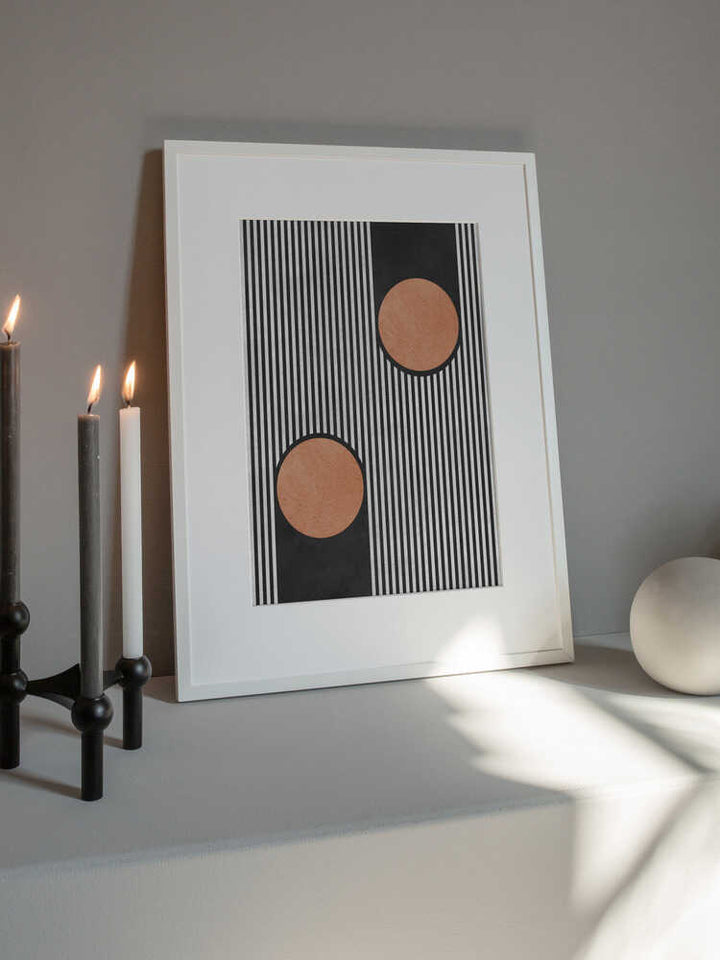 Bold Stripes Orange Circles