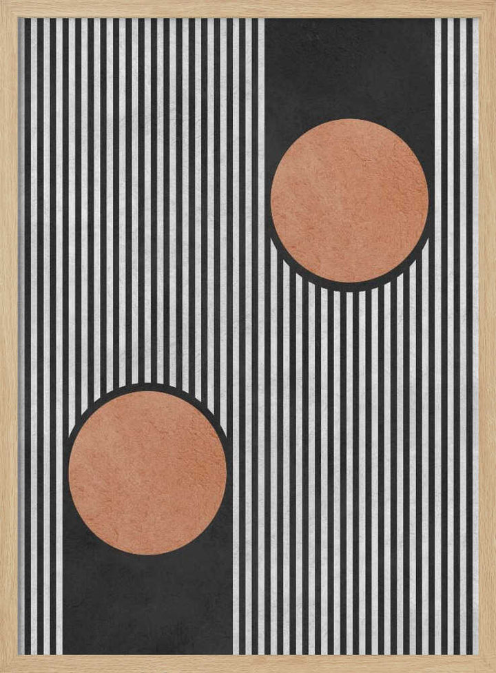 Bold Stripes Orange Circles