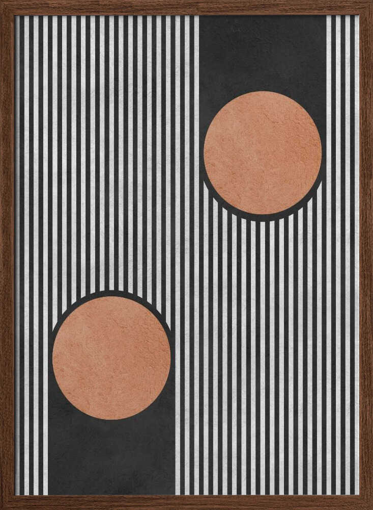 Bold Stripes Orange Circles