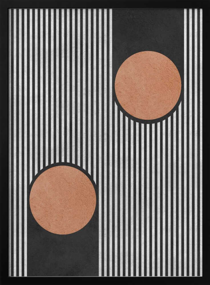 Bold Stripes Orange Circles