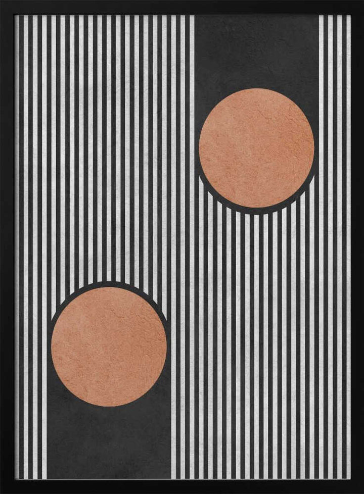 Bold Stripes Orange Circles