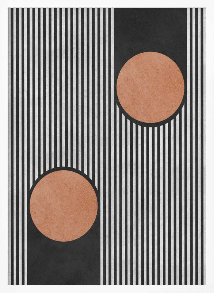 Bold Stripes Orange Circles