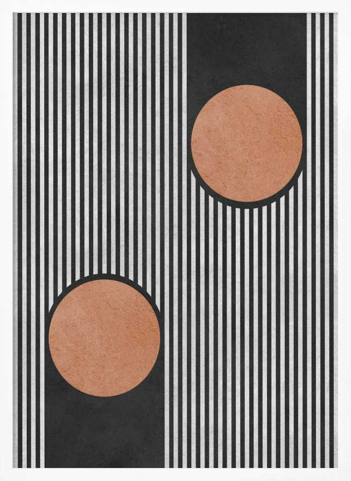 Bold Stripes Orange Circles