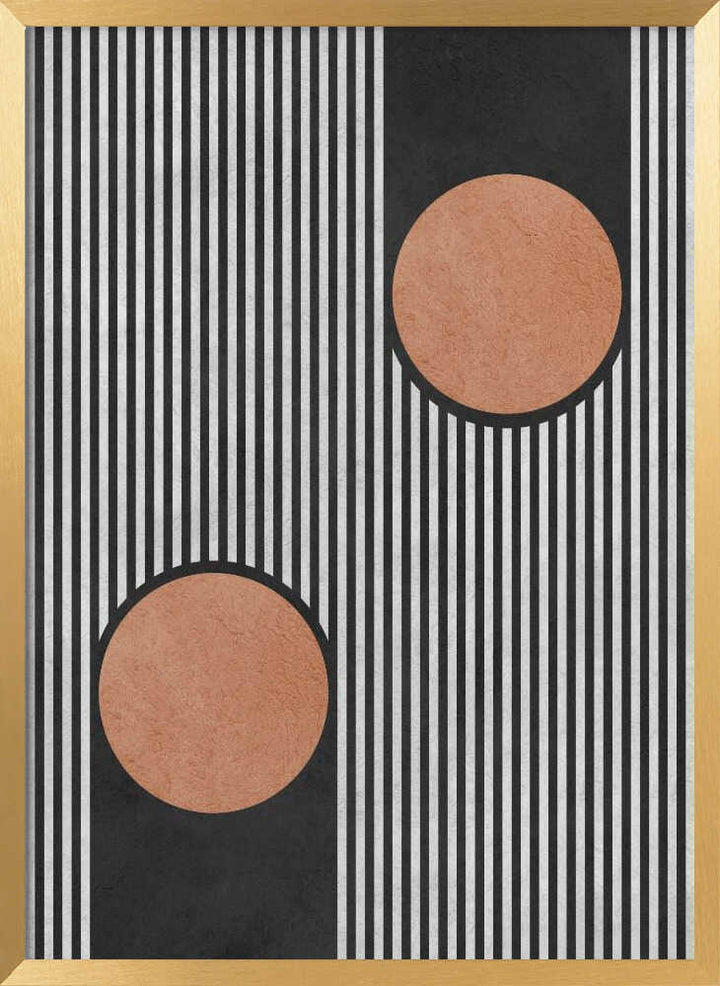 Bold Stripes Orange Circles
