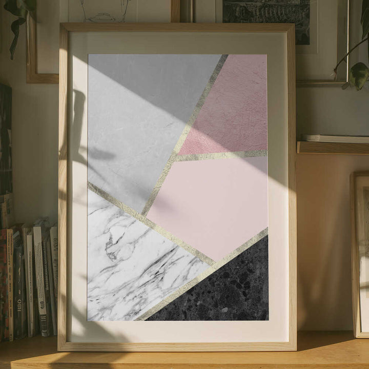 Geometric Marble Blush